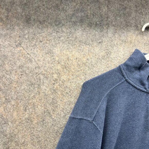 Polo Ralph Lauren Pullover Mens Large Blue Quarter Zip Fleece Sweater Fleece - Picture 5 of 10